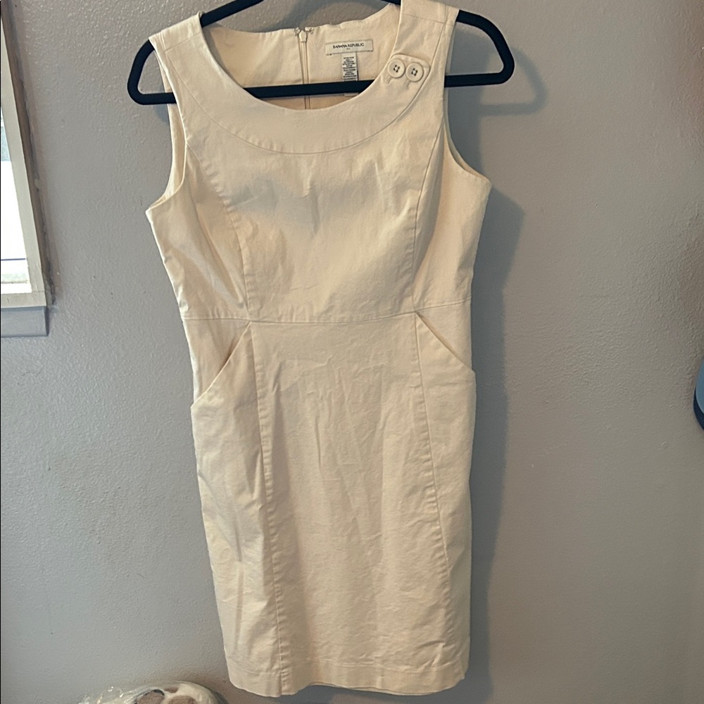 Banana Republic Cream Mini Dress
